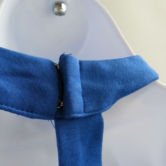 NBD Revolve Womens Small Choker Halter Cutout Racer Cobalt Blue Nite Out Dress - Picture 14 of 16